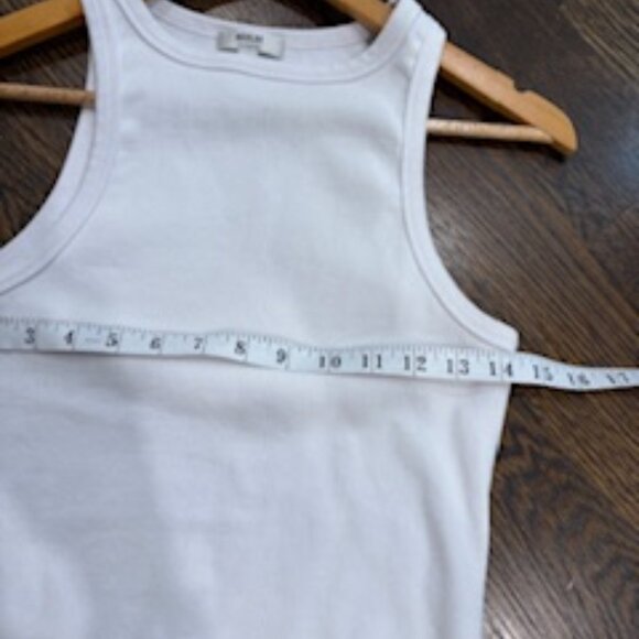 NWOT AGOLDE Ribbed Tank Top white sz. M - Picture 3 of 6